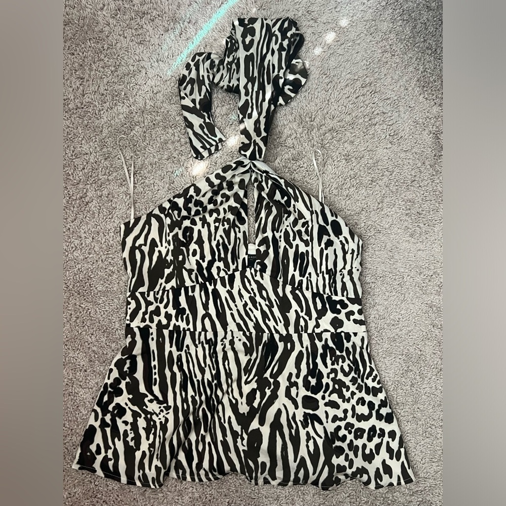 Banana Republic Cheetah Print Halter Top | Size 10